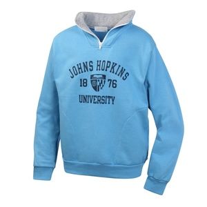 Johns Hopkins Boys Zip Collar Fleece Pullover